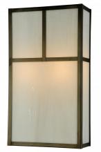 Meyda White 140767 - 10"W Hyde Park T Mission Wall Sconce