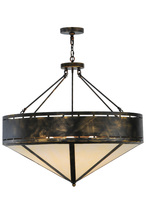 Meyda White 140868 - 36" Wide Craftsman Prime Inverted Pendant