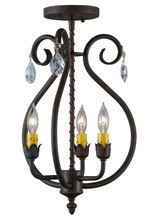 Meyda White 141643 - 12"W Antonia 3 LT Chandelier