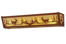 Meyda White 14263 - 24"W Deer at Lake Vanity Light