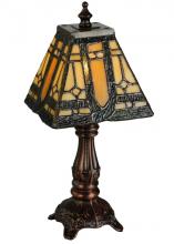 Meyda White 142878 - 12"H Sierra Prairie Mission Mini Lamp