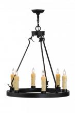 Meyda White 143056 - 24" Wide Deina 6 Light Chandelier