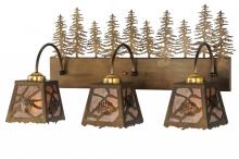 Meyda White 143443 - 28"L Spruce Pine 3 LT Vanity Light