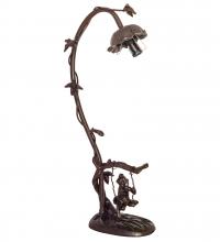 Meyda White 14681 - 16" High Cherub On Swing Accent Lamp