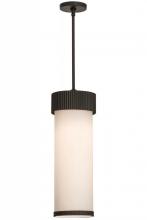 Meyda White 149256 - 8"W Cilindro Corrugated Pendant