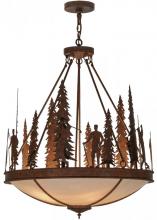 Meyda White 149734 - 30"W Ironwood Pendant