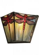 Meyda White 150875 - 7.5"W Prairie Dragonfly Wall Sconce