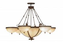 Meyda White 151156 - 72"W Alonzo 6 Arm Chandelier