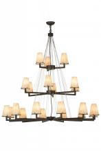 Meyda White 152191 - 54" Wide St Lawrence 21 Light LED Chandelier