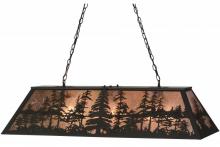 Meyda White 153038 - 48"L Tall Pines Oblong Pendant