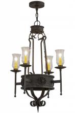 Meyda White 156470 - 24" Wide Lorenzo 4 Light Chandelier