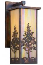 Meyda White 157388 - 7.5"W Tamarack Wall Sconce