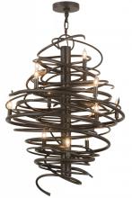 Meyda White 157562 - 28" Wide Cyclone 12 Light Chandelier