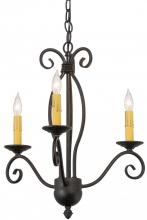 Meyda White 157887 - 18"W Sienna 3 LT Chandelier