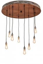 Meyda White 165838 - 36" Wide Alva Grange 8 Light Cascading Pendant