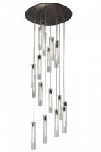 Meyda White 166925 - 36"W Cilindro 18 LT Cascading Pendant