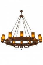 Meyda White 170763 - 72"W Parnella 12 LT Chandelier