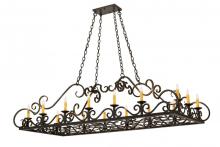 Meyda White 171344 - 66"L Carlotta 16 LT Oblong Chandelier