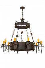 Meyda White 171606 - 54"W Diamante 10 LT Chandelier