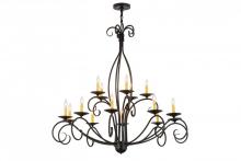 Meyda White 171607 - 48"W Sienna 15 LT Two Tier Chandelier