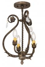 Meyda White 174340 - 12"W Antonia 3 LT Chandelier