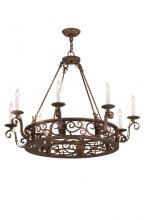 Meyda White 174909 - 36"W Delano 8 LT Chandelier