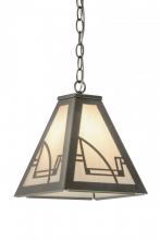 Meyda White 179844 - 10"Sq Revival Deco Mini Pendant