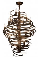 Meyda White 181999 - 20"W Cyclone 13 LT Chandelier