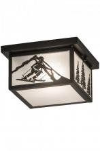 Meyda White 188346 - 12" Square Hyde Park Alpine Flushmount