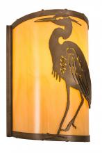 Meyda White 188606 - 8"W Heron Wall Sconce