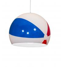 Meyda White 211847 - 24" Wide Beach Ball Pendant