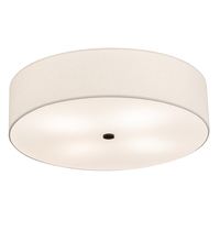 Meyda White 212419 - 24" Wide Cilindro Textrene Flushmount