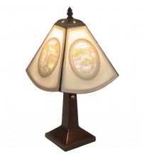 Meyda White 218414 - 17" High Lithophane Americana Accent Lamp