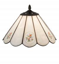 Meyda White 218820 - 13" Wide Roses Shade