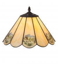 Meyda White 218822 - 13" Wide Americana Shade