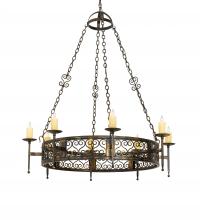 Meyda White 222724 - 48" Wide Toscano 8 Light Chandelier