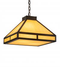 Meyda White 223112 - 18" Square Whitewing Prime Pendant