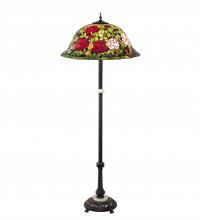 Meyda White 229110 - 62" High Tiffany Rosebush Floor Lamp