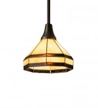 Meyda White 236479 - 8" Wide Topridge Mini Pendant