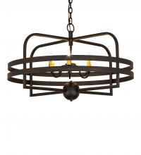 Meyda White 239586 - 32" Wide Aldari 6 Light Chandelier