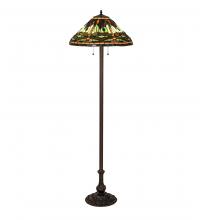 Meyda White 242786 - 60" High Tiffany Dragonfly Floor Lamp