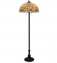 Meyda White 242797 - 60" High Tiffany Turning Leaf Floor Lamp