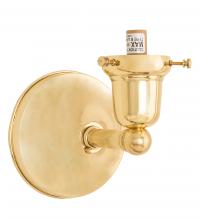 Meyda White 243627 - 5" Wide Polished Brass 1 Light Wall Sconce Hardware