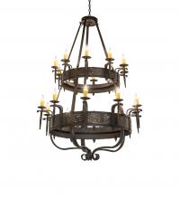 Meyda White 243889 - 48" Wide Costello 20 Light Two Tier Chandelier