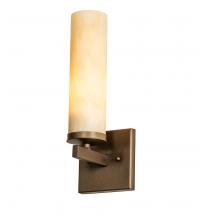 Meyda White 246112 - 5" Wide Dante Wall Sconce