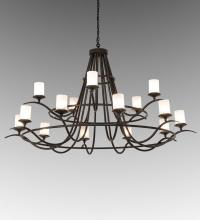 Meyda White 248630 - 78" Wide Octavia 15 Light Chandelier