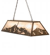 Meyda White 249972 - 61" Long Mountain Range Oblong Pendant