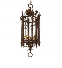 Meyda White 250746 - 28" Wide Gordes 3 Light Chandelier