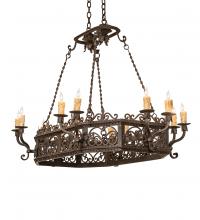 Meyda White 250747 - 50" Long Conques 12 Light Chandelier