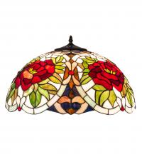 Meyda White 26305 - 20" Wide Renaissance Rose Shade